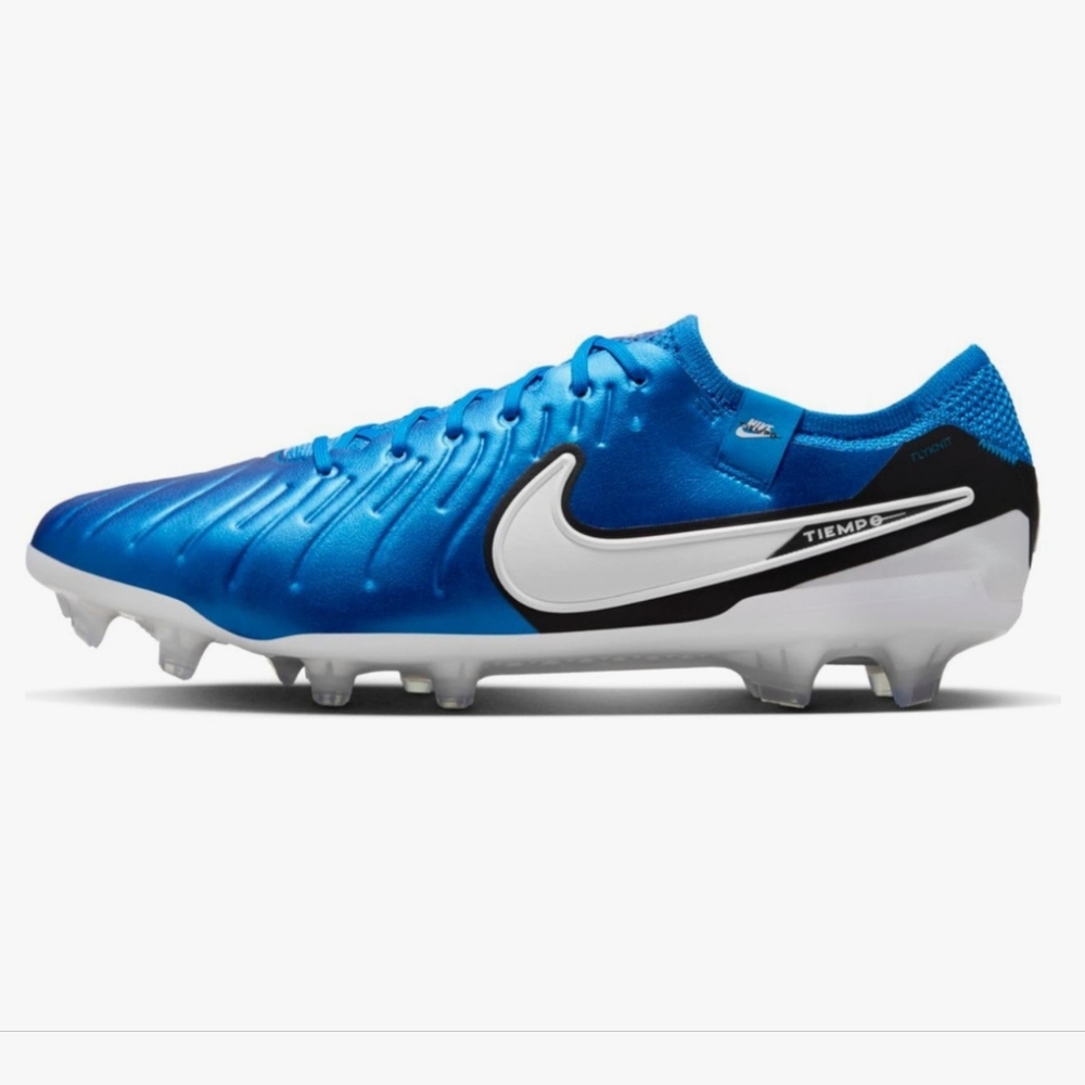 Nike Legend 10 Elite FG 'Soar Blue' White DV4328-400 Men's Size 9 Cleats